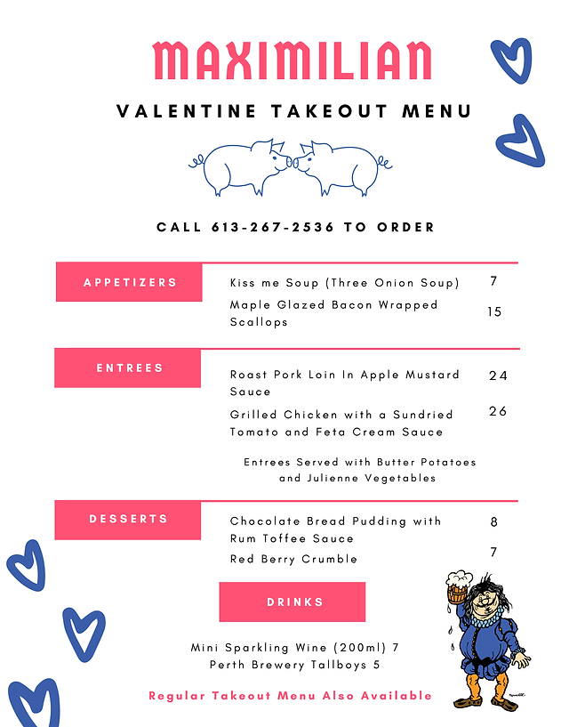 Valentine's Day Menu | MaximilianRestaurant